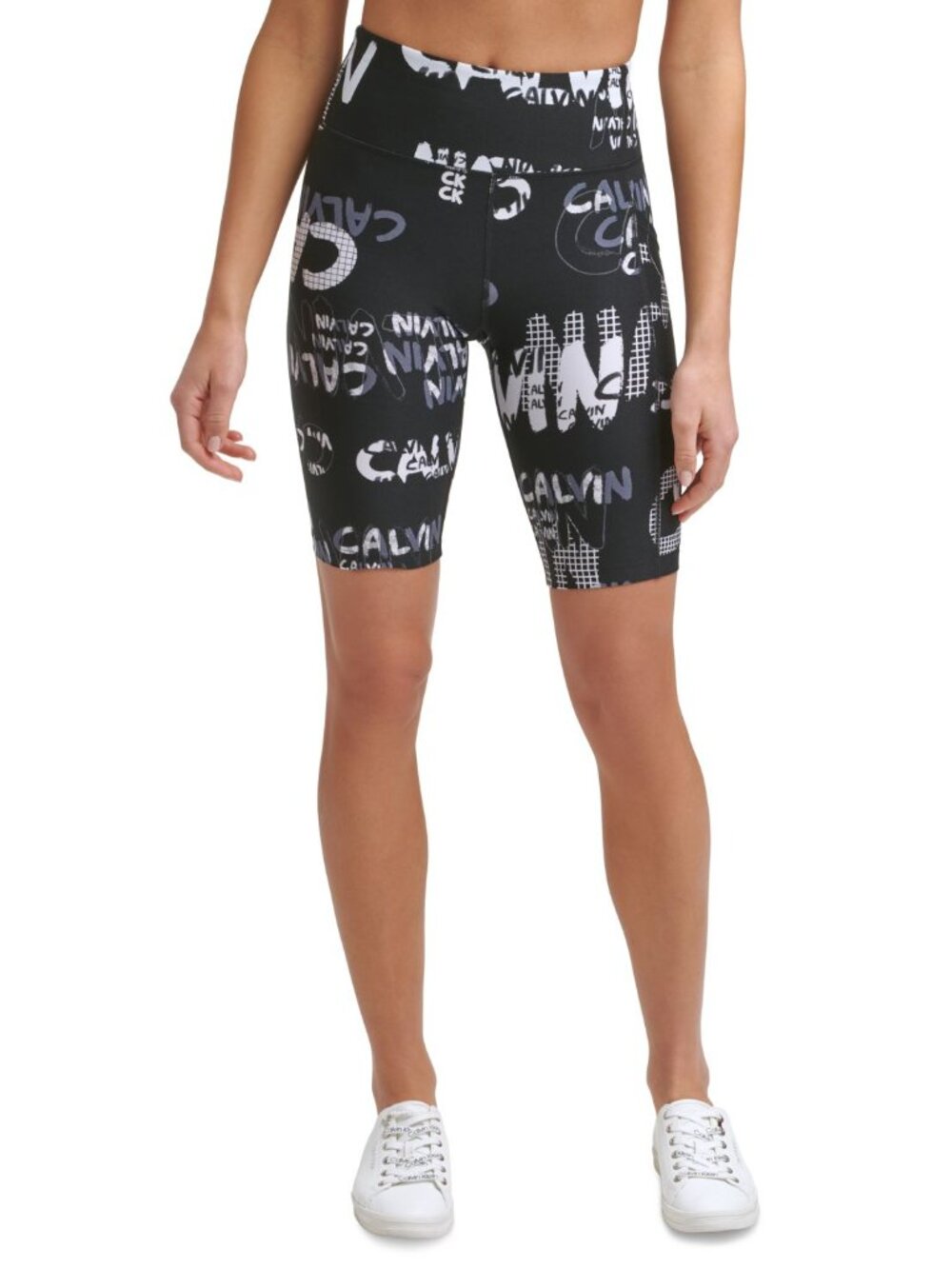 Calvin Klein Womens Performance High-Waist Bike Shorts